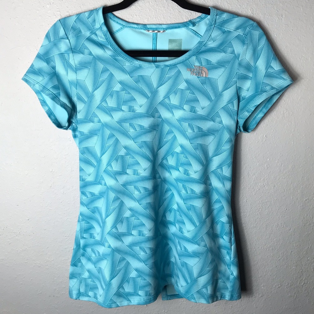 The North Face vapor wick short‎ sleeve top blue